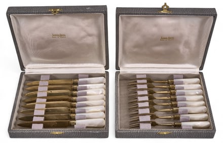 Neiman Marcus Mother-of-Pearl Flatware Sets
