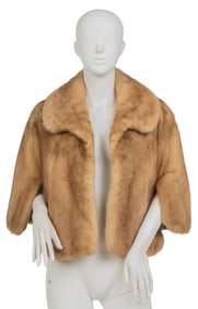 Holtz Bros Furs Tan Half Length Mink Coat