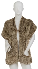 Knit Chinchilla Shawl