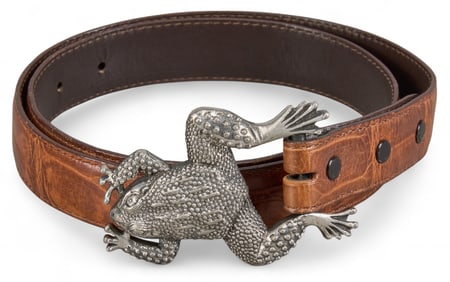 Brown Alligator Belt