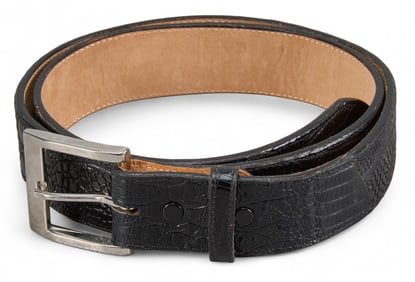 Justin Black Lizard Belt