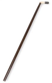 Vintage Sterling and Bone Waling Cane