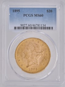 1895 $20 Double Eagle Liberty Head Type Gold Coin