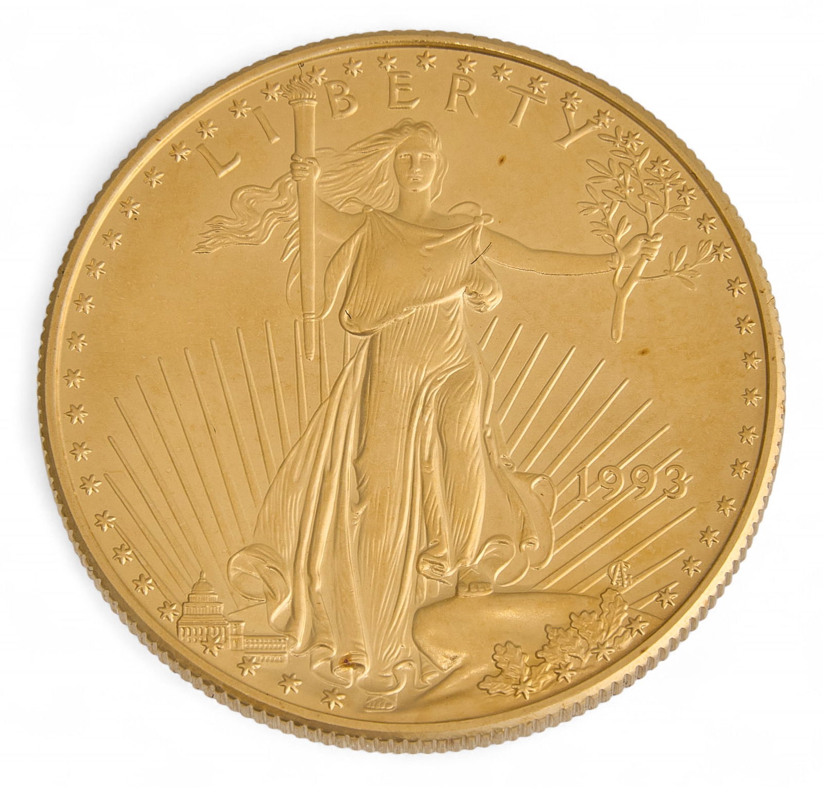 Uncirculated 1993 $50 Gold Eagle Coin (1 of 2)