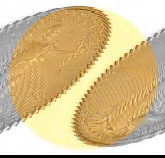Uncirculated 1993 $50 Gold Eagle Coin: Uncirculated 1993 $50 gold eagle coin&nbsp; Total weight: 31.01 g&nbsp; Provenance: Property from the collection of a San Antonio, Texas oil and gas entrepreneur
