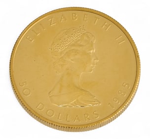 1985 $50 Canadian Gold Maple Leaf Coin