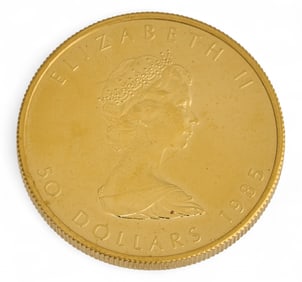 1985 $50 Canadian Gold Maple Leaf Coin