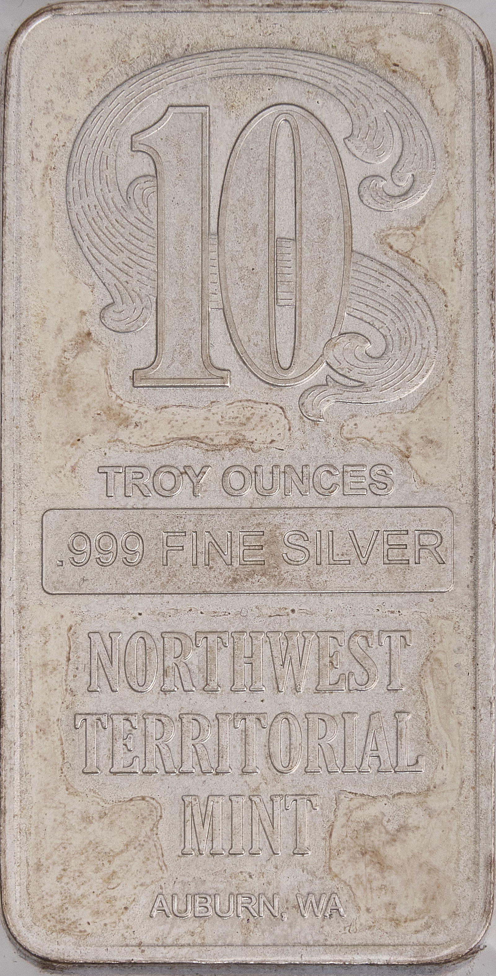 10 ozt Northwest Territorial Fine Silver Bar (1 of 2)