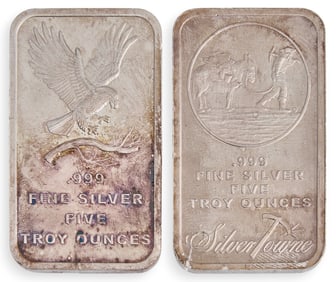 (2) 5 ozt Fine Silver Bars