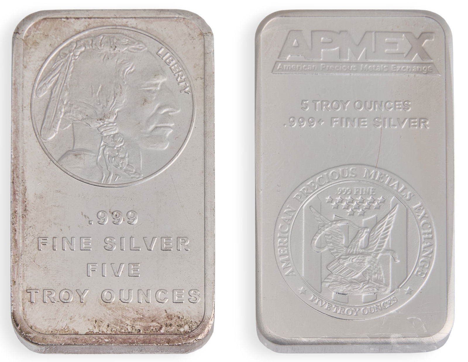 (2) 5 ozt Fine Silver Bars (1 of 2)