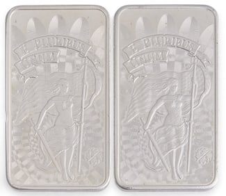 (2) 5 ozt Fine Silver Bars