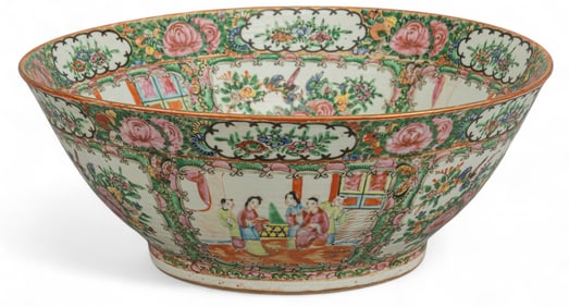 Famille Rose Decorated Asian Bowl