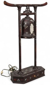 Japanese Mother of Pearl Inlay Lamp