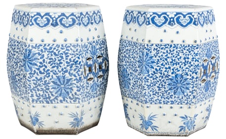 Pair Chinese Garden Seats