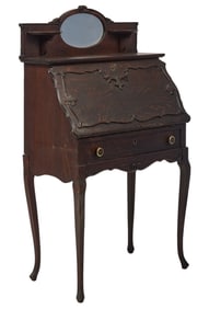 Drop Front Desk with Mirror