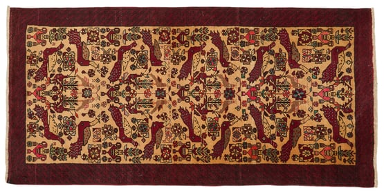 Handwoven Estate Rug, 7 ft. 4 in. x 3 ft. 8 in.