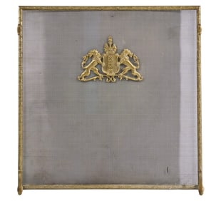 Gilt Metal Fireplace Screen