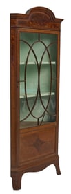 English Corner Cabinet with Glass Door