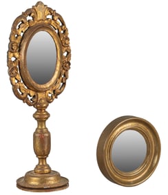 Pair of Giltwood Vanity Mirrors
