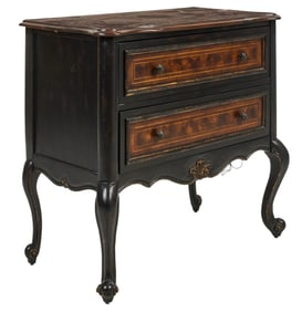 Inlaid Wood End Table