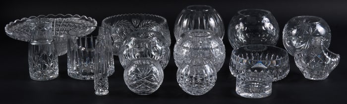 (15) Pieces of Crystal Glassware