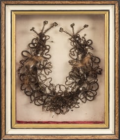 Victorian Hair Crown in Shadow Box