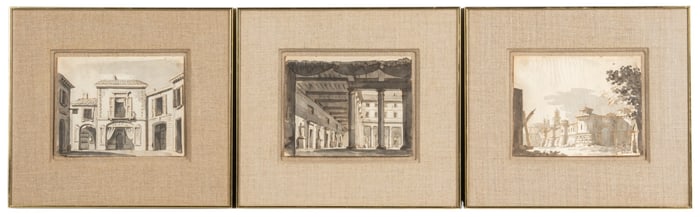 Giovanni della Battista, (3) Opera Set Designs