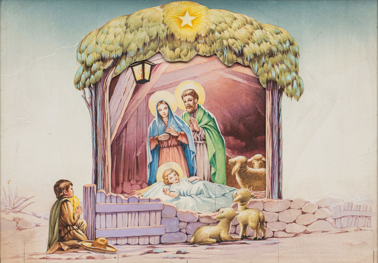 Vintage Nativity Illustration (1 of 4)