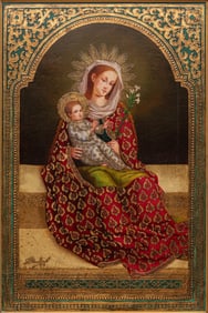 Diana Mendoza, Mary in Red Robe with Christ Child