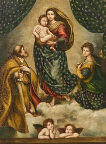 Enrique Ortiz, "Sistine Madonna" after Raphael