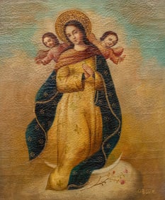 Enrique Ortiz, Virgin Mary with Cherubs