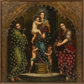 Enrique Ortiz, Madonna & Child with Saints