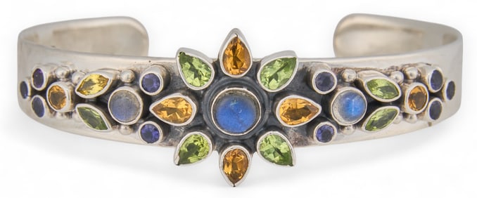 Sterling Silver Gemstone Bracelet