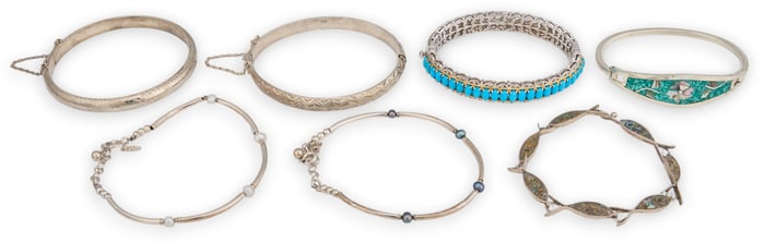 (7) Sterling Silver Bracelets