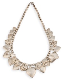 Sterling Silver Multi-Heart Charm Necklace