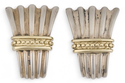 Sterling Silver Column Style Earrings