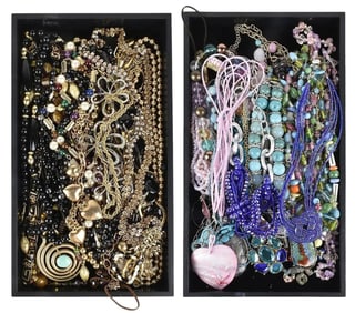 Collection of Costume Jewelry Necklaces