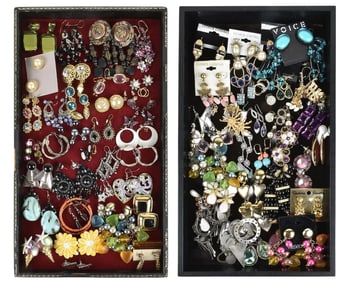 Collection of Costume Jewelry Earrings