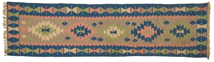 Handwoven Runner Rug, 9 ft 8 in. x 2 ft. 7 in.