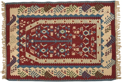 Handwoven Estate Rug, 5 ft. 1 in. x 3 ft. 8 in.