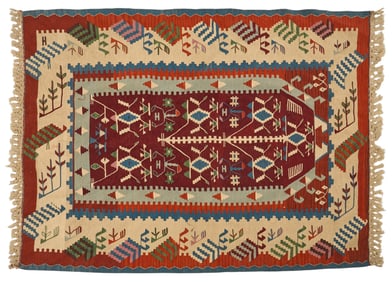 Handwoven Estate Rug, 4 ft. 11 in. x 3 ft. 8 in.