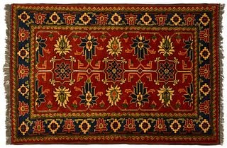 Handwoven Shirvan Wool Rug, 5 ft. 2 in. x 3 ft. 5 in.