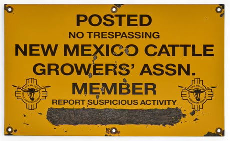 New Mexico Cattle Growers Assn. Sign