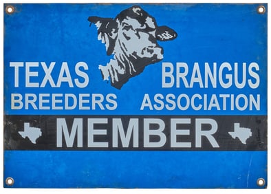 Texas Brangus Breeders Association Sign