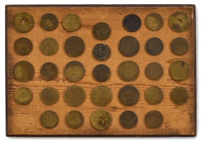 Collection of (33) Old West Brothel Tokens