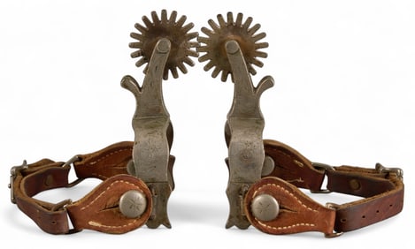 Pair of Crockett Silver Mounted Spurs