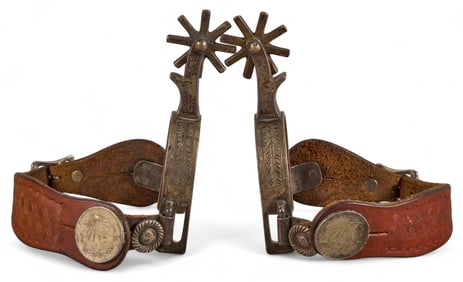 Pair of Mexican Sterling Silver Spurs