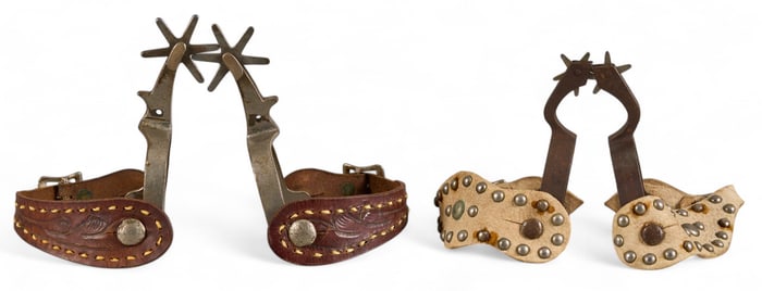 (2) Pairs of Rustic Cowboy Spurs