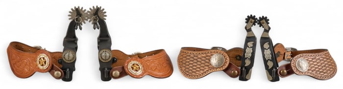 (2) Pairs of Contemporary Cowboy Spurs