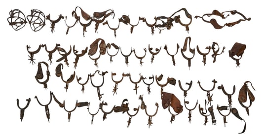 Large Collection of Spurs and Stirrups